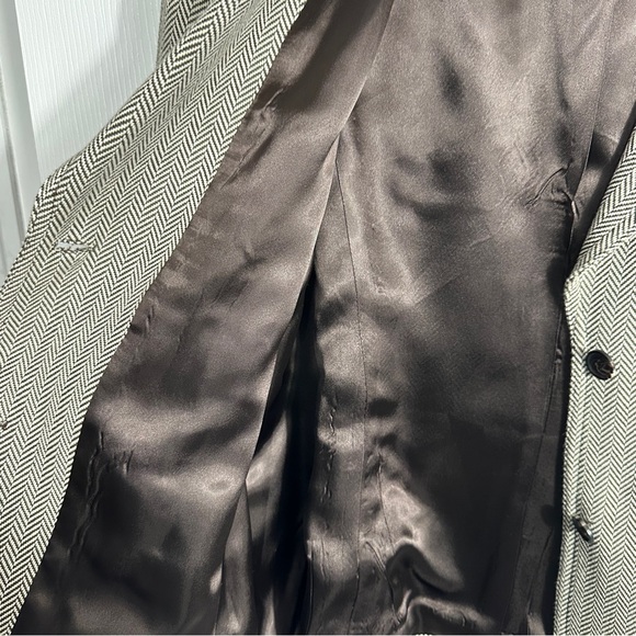 MICHAEL Michael Kors herringbone jacket, brown/cream, cotton, lined - Picture 7 of 9